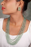 Light Green Necklace set (4-7937)(B)(clearance sale)