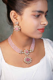Polki Necklace set (4-7989)(B)