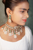Polki Necklace set (4-7986)(B)