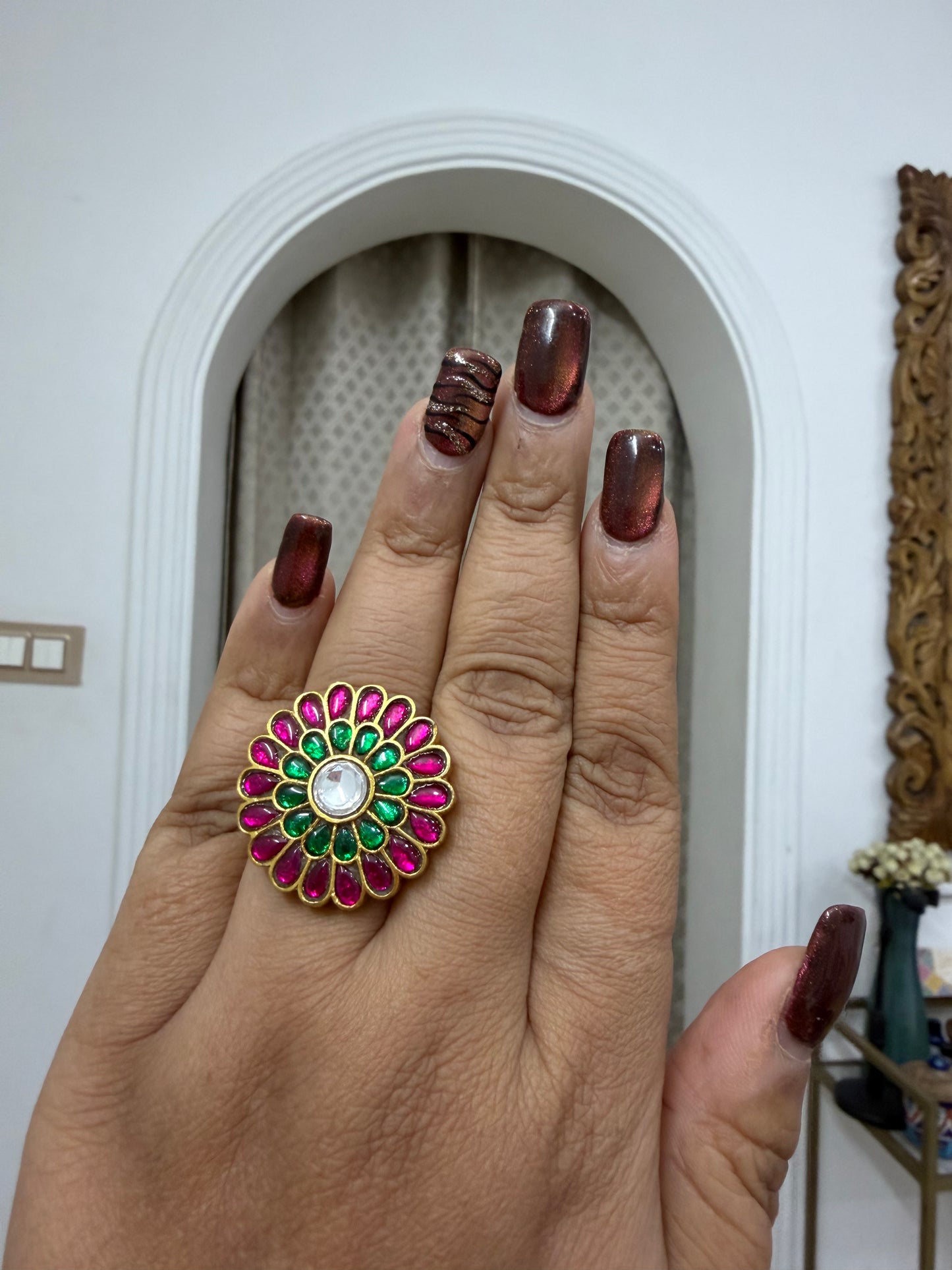 Kundan  Ring (6-295)(AK)(offer piece)
