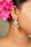 Light Pink Polki Earrings (1-4281)(B)