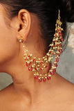 Rodolite Ear Chain (9-36)