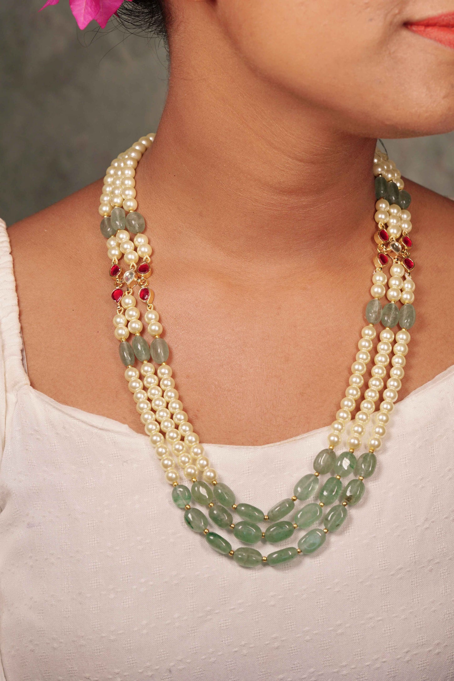 Beads Necklace (4-8105)(N)