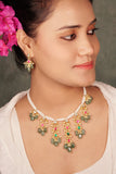 Kundan Beads Necklace set (4-8107)(N)