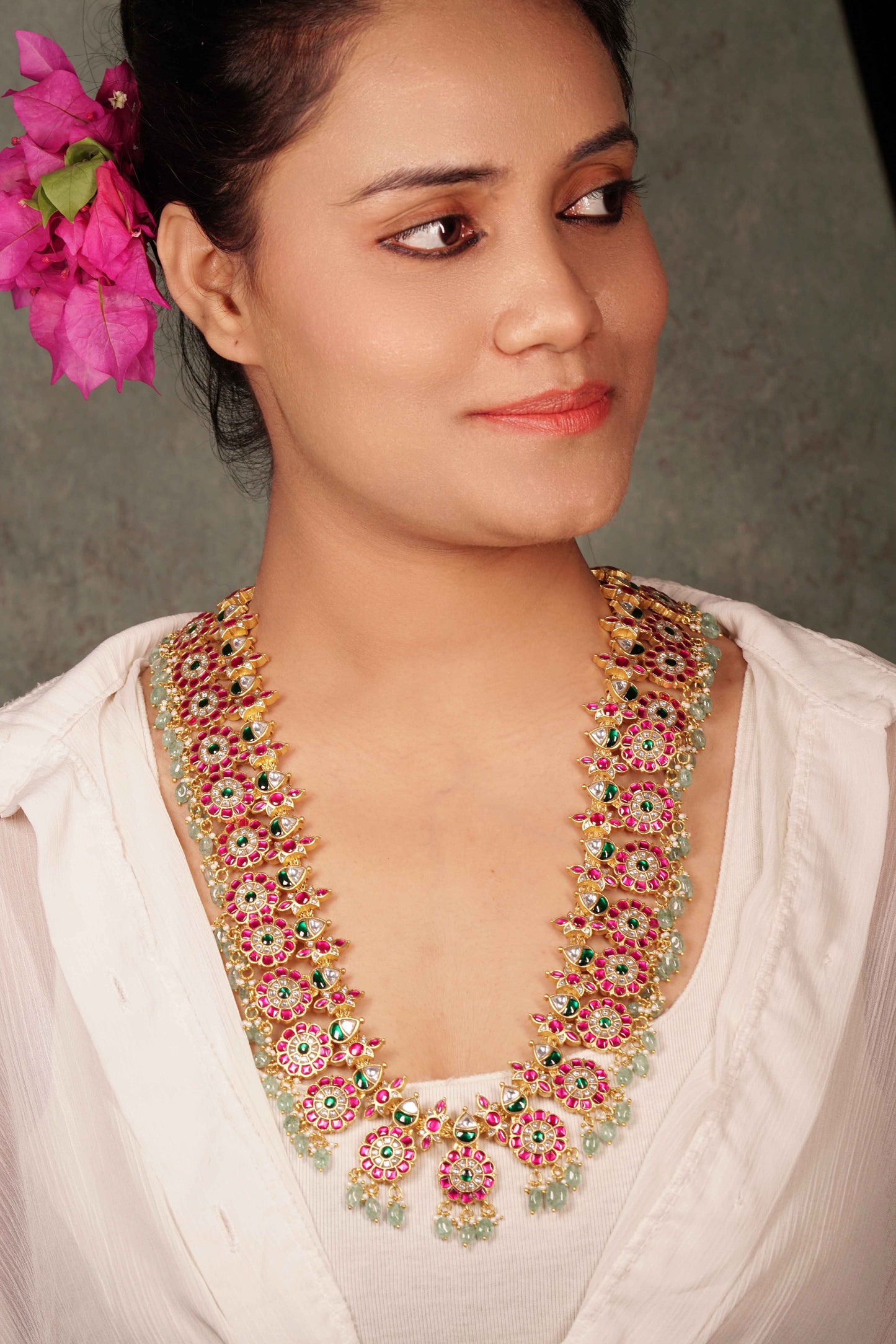 Kundan Necklace (4-8016)(K)Preorder)