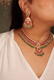 Kundan Necklace set (4-8132)(K)