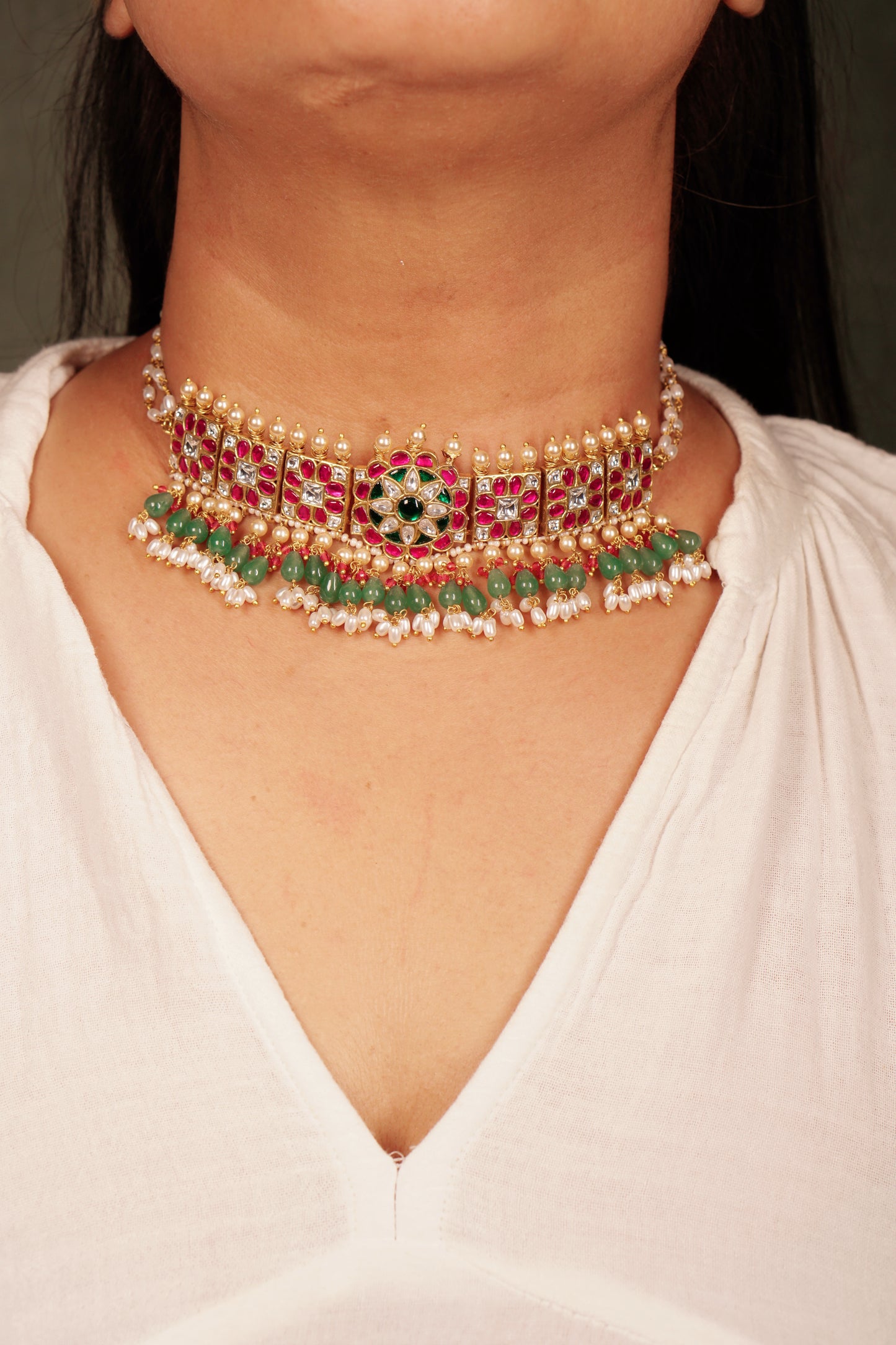 Kundan Choker (4-8142)(K)(PREORDER)