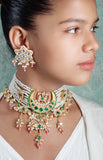 Kundan choker set (4-4116)(R)