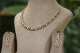 AD Stone Necklace set (4-8156)(AK)