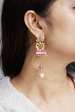 Kundan Earring (1-4396)(R)(CLEARANCE SALE PIECE)