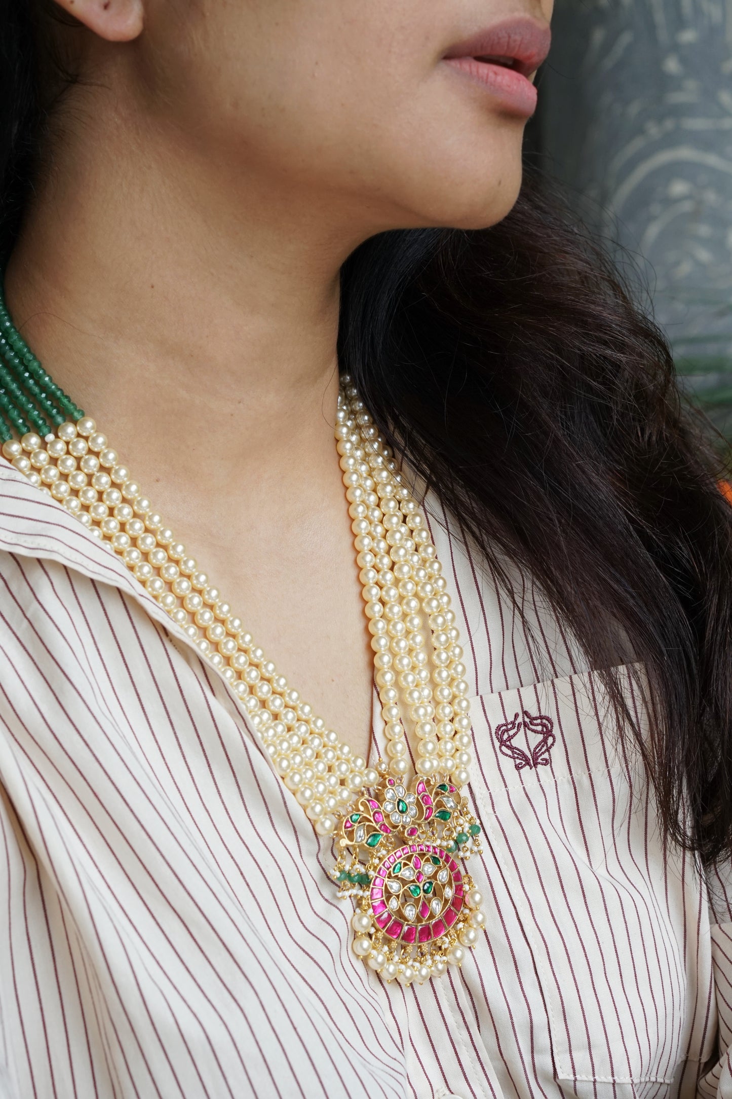 Kundan Necklace (4-8017)(K)(Preorder)