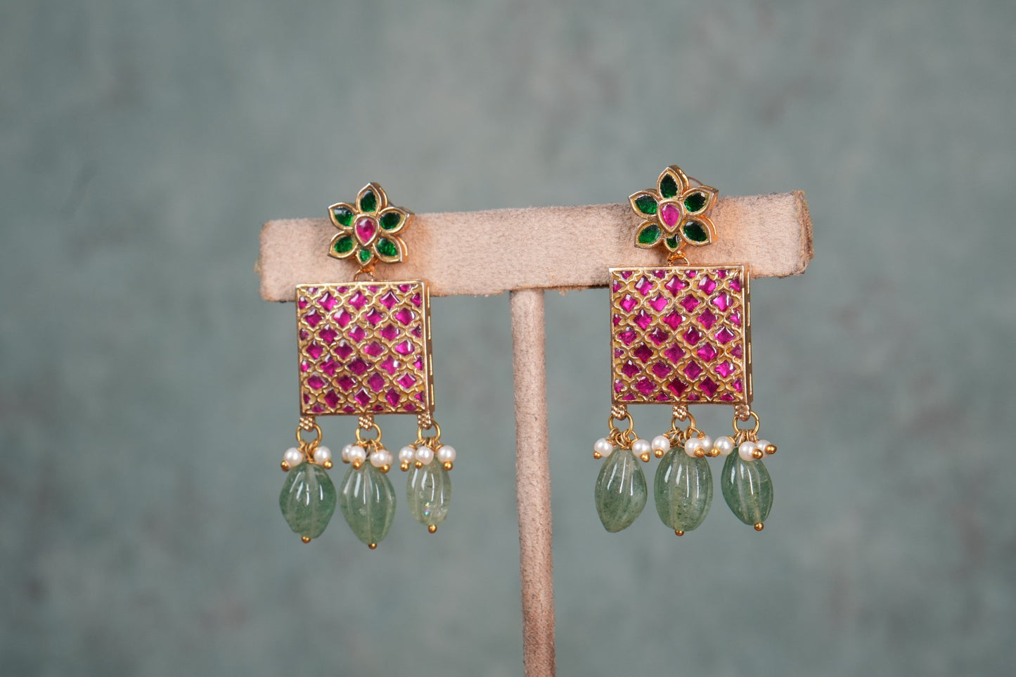 Kundan Earrings (1-5056)(B)
