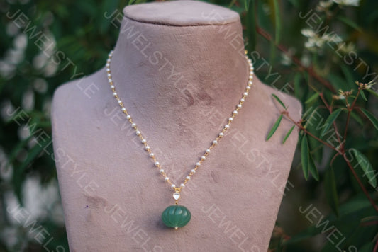 Fluorite watermelon Beads chain (4-2948) - JEWELSTYLE