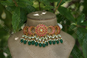 Kundan Choker (4-3826)(R)(PREORDER)