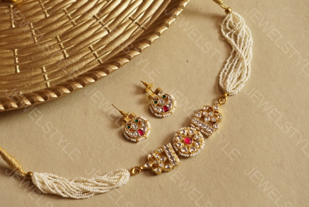 Kundan Choker set( Preorder) 4-962 - JEWELSTYLE