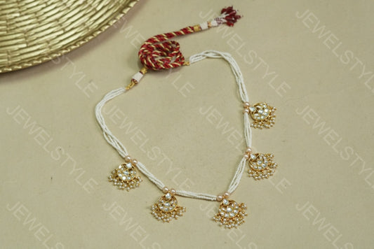 Kundan Necklace (4-3219)(R) - JEWELSTYLE