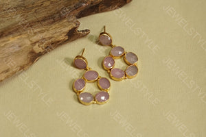 Stone earrings (1-1042)
