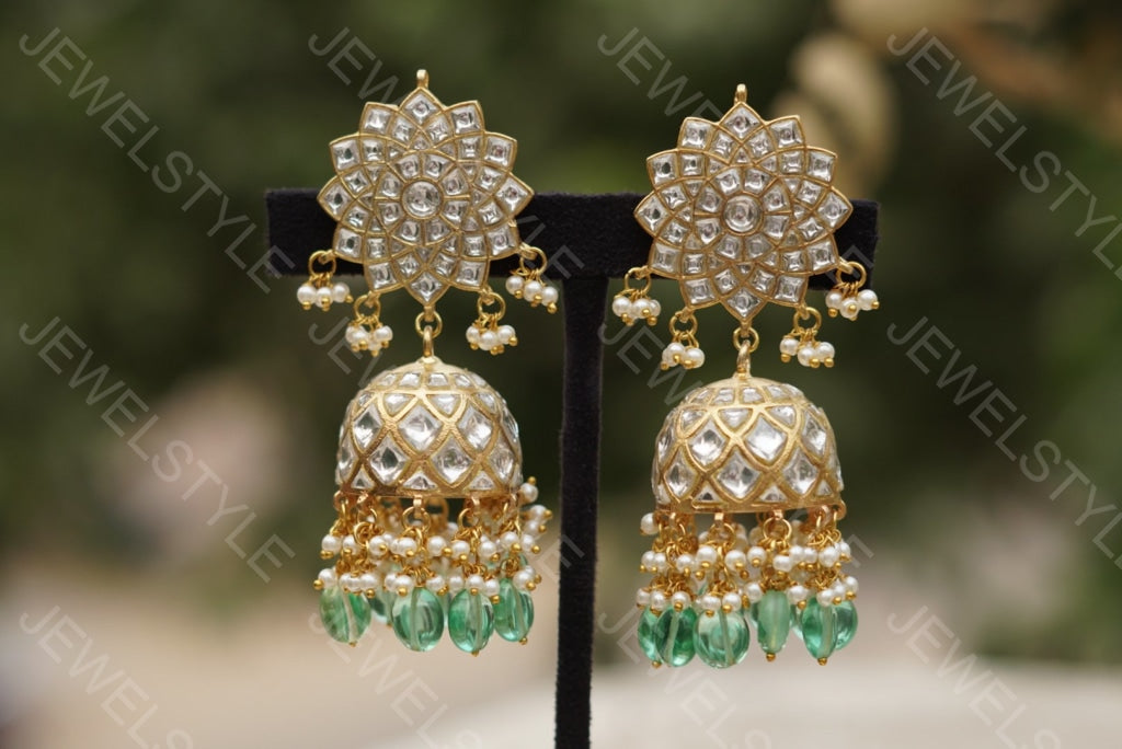 Kundan earrings(Preorder) 1-714 - JEWELSTYLE