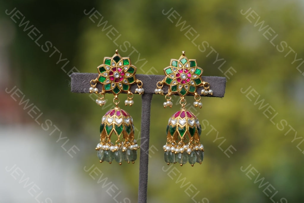 Kundan Earrings (1-1590) (PREORDER)