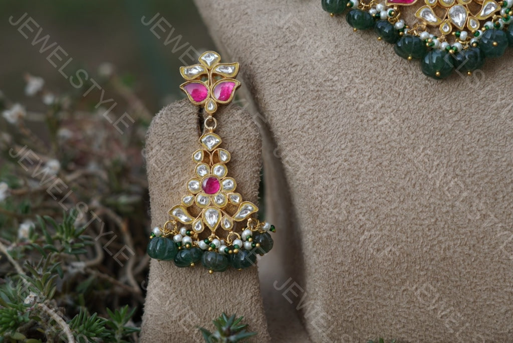 Kundan necklace set (Preorder) 4-920 - JEWELSTYLE