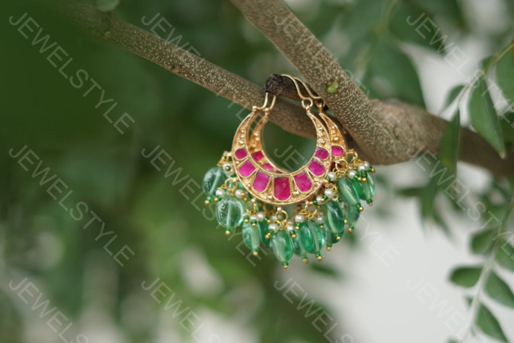 Kundan Earrings(1-1464)(PREORDER)