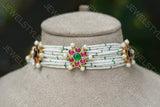 Kundan Choker set (4-4265)(R)(preorder)