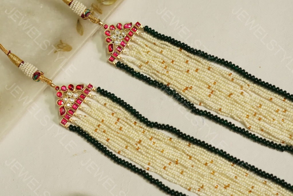 Kundan Necklace set(Preorder) 4-1136-c - JEWELSTYLE