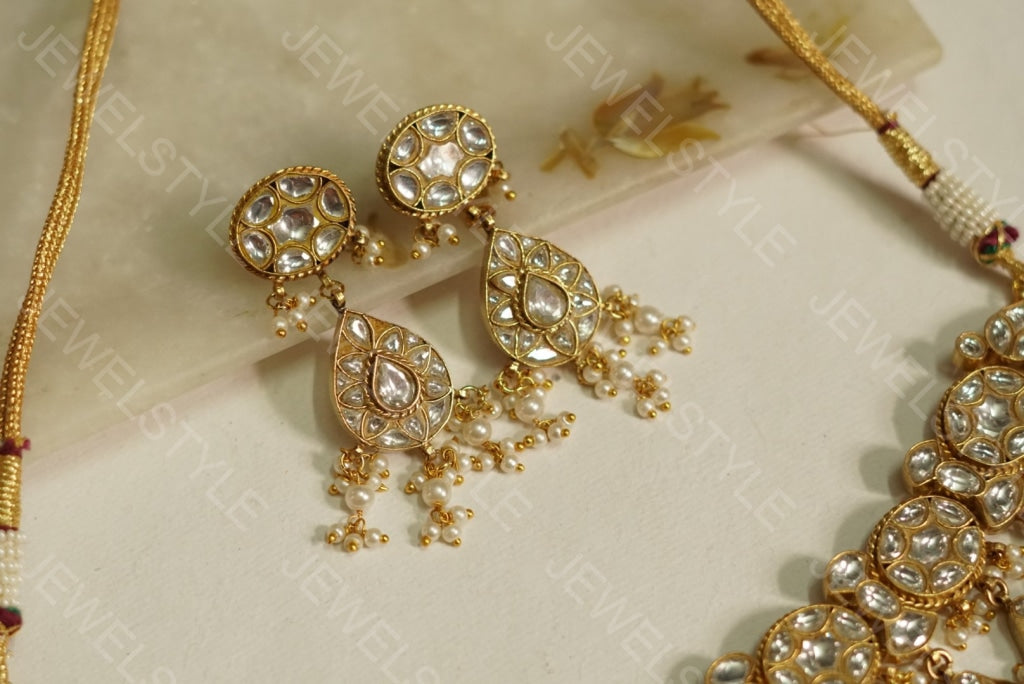 Kundan Choker set(Preorder) (4-1139)(R) - JEWELSTYLE