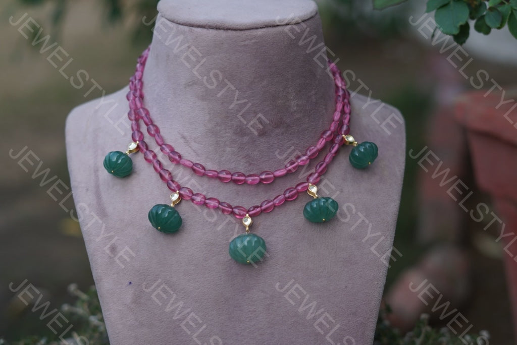 Beads Necklace (4-2958)(N) - JEWELSTYLE