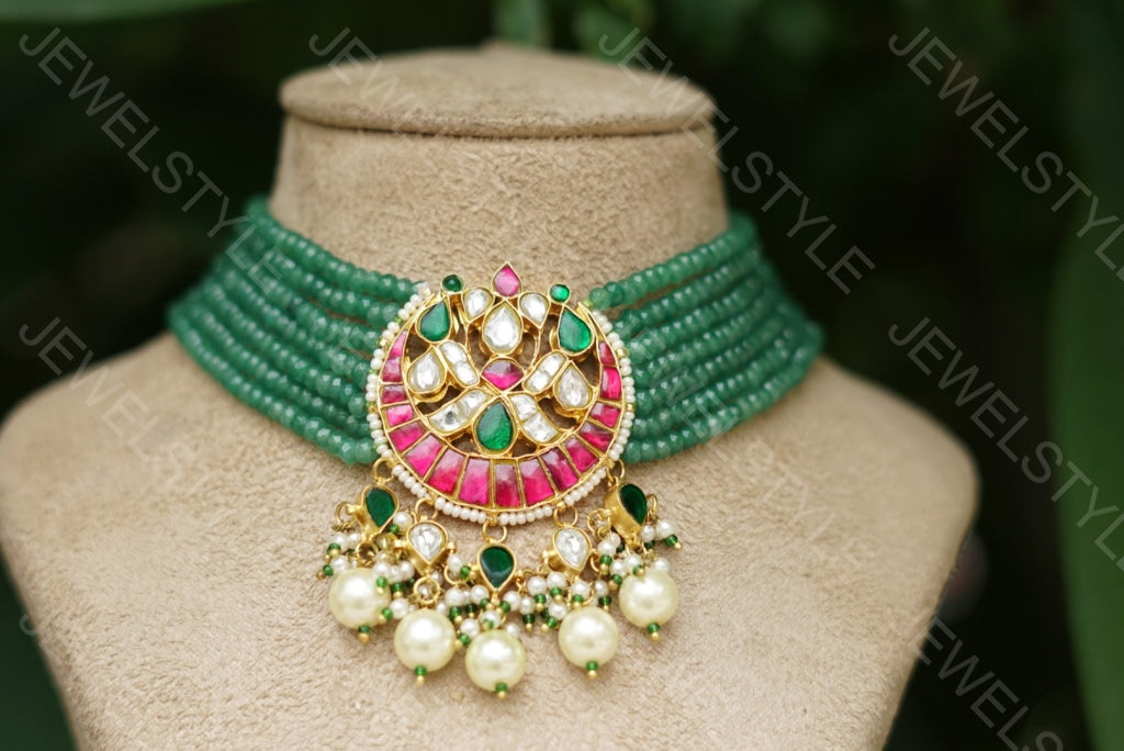 Choker necklace(Preorder) 4-334 - JEWELSTYLE