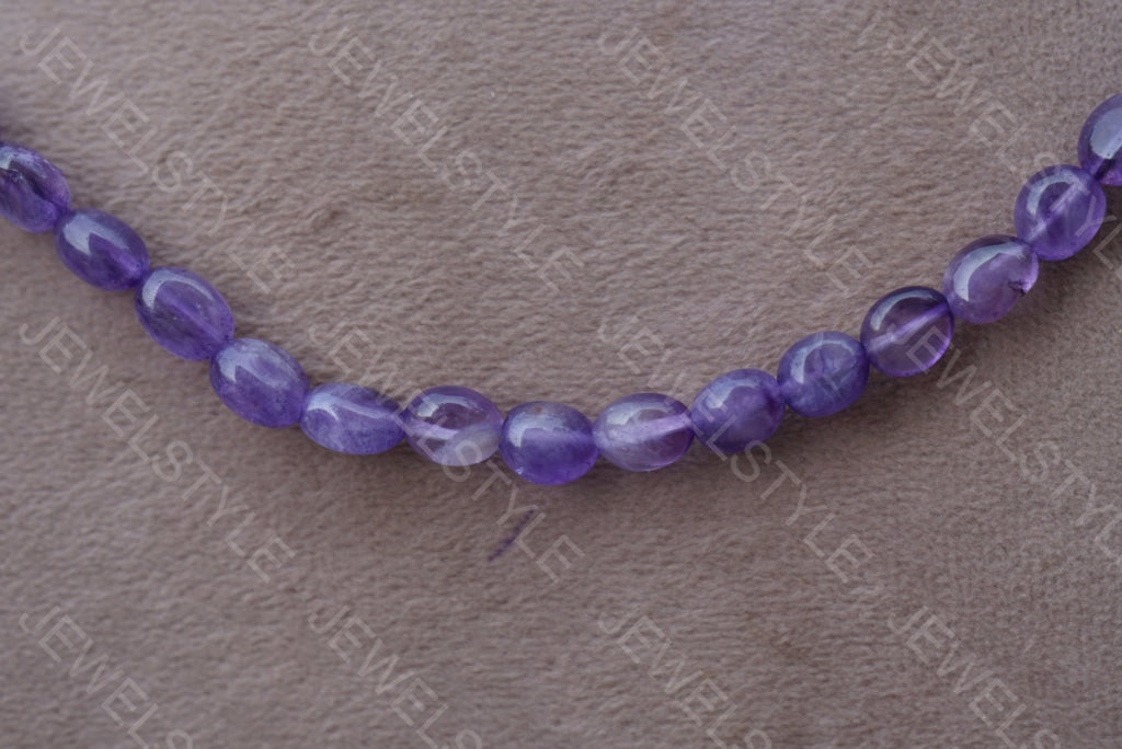 Amethyst Necklace (4-4825)(F) - JEWELSTYLE