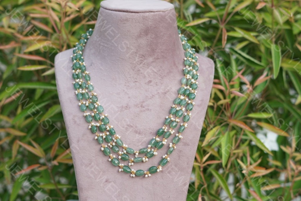 Beads Necklace(4-1372)(N) - JEWELSTYLE