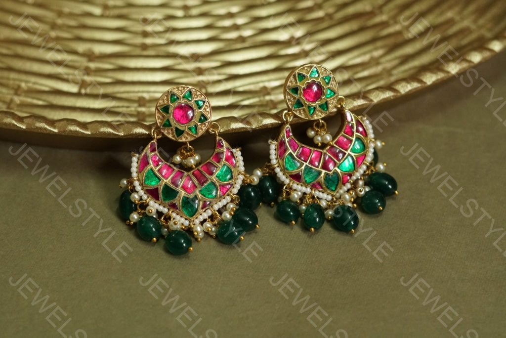 Kundan Chandbali (Preorder) 1-781 - JEWELSTYLE