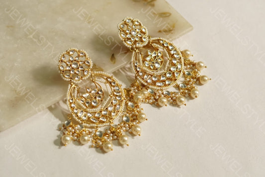 Kundan chandbali(1-1106)(PREORDER) - JEWELSTYLE