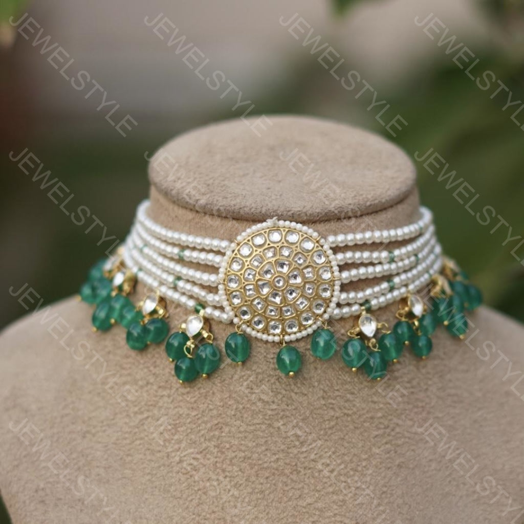 Kundan choker (Preorder) 4-1026 - JEWELSTYLE