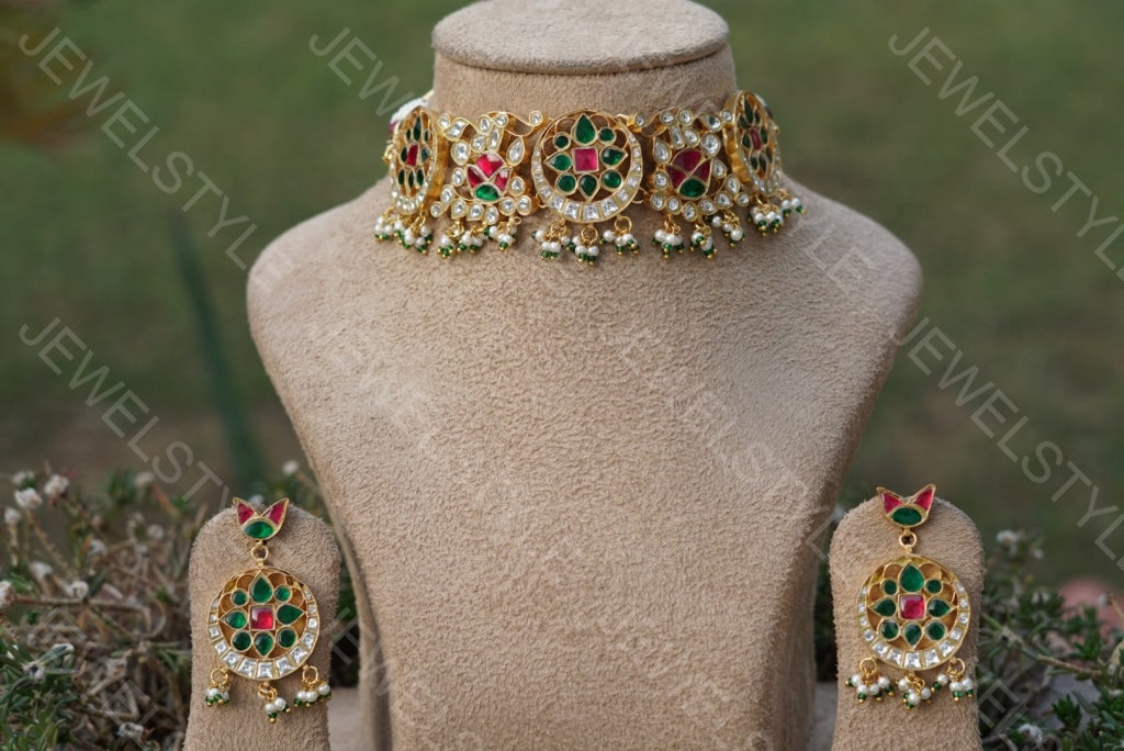 Kundan choker set( Preorder) 4-841 - JEWELSTYLE