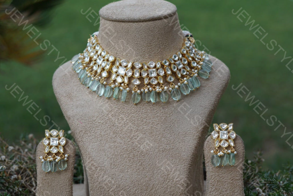 Kundan choker set(4-845)(R)(PREORDER) - JEWELSTYLE