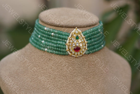 Kundan choker (Preorder) 4-1030 - JEWELSTYLE