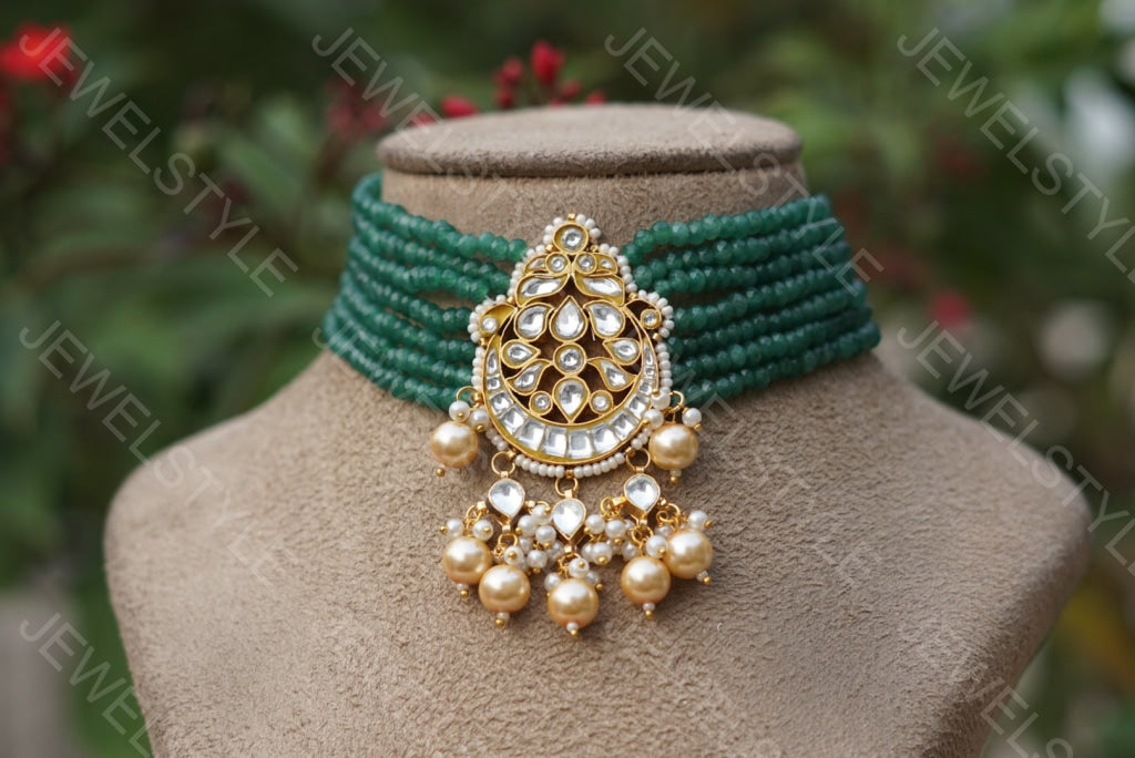 Kundan choker (4-2711)(PREORDER) - JEWELSTYLE