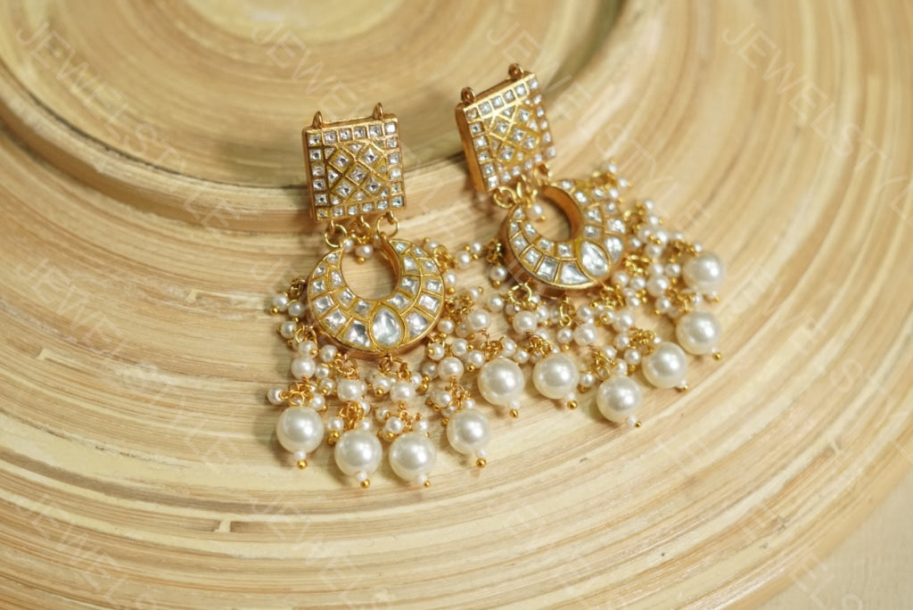 Kundan Chandbali (1-1723)(PREORDER) - JEWELSTYLE
