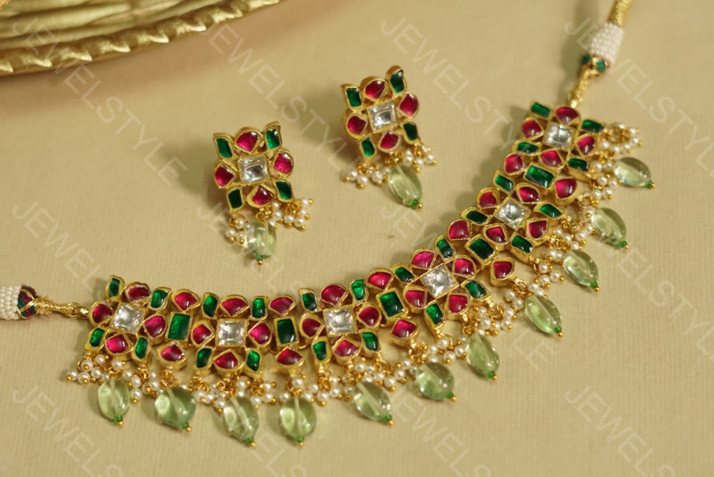 Kundan choker set(Preorder) 4-1271 - JEWELSTYLE