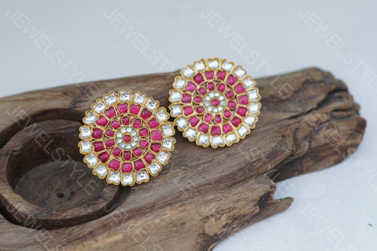 Kundan Big Studs(1-1492)(PREORDER)