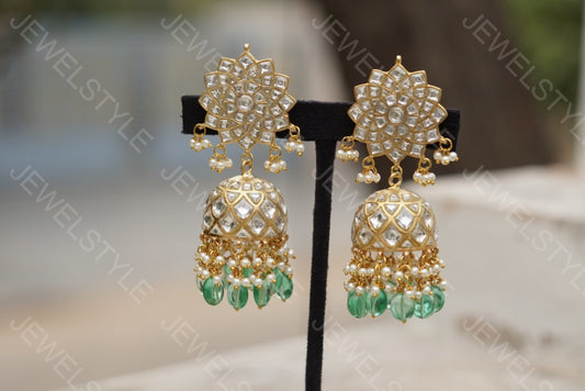 Kundan earrings(Preorder) 1-714 - JEWELSTYLE