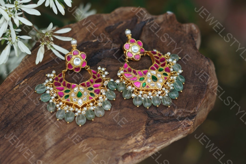 Kundan Earrings (1-1583) (PREORDER)