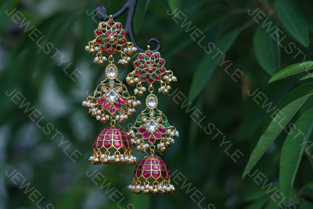 Kundan Jhumki  (1-1407) (PREORDER)