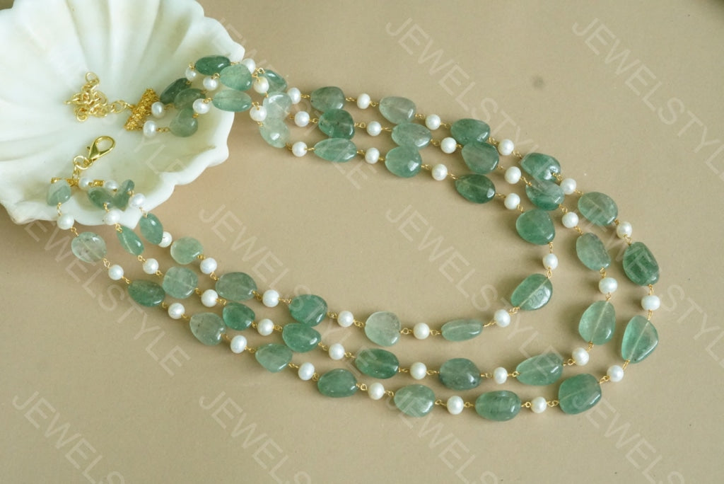 Beads Necklace (4-3756)(N) - JEWELSTYLE