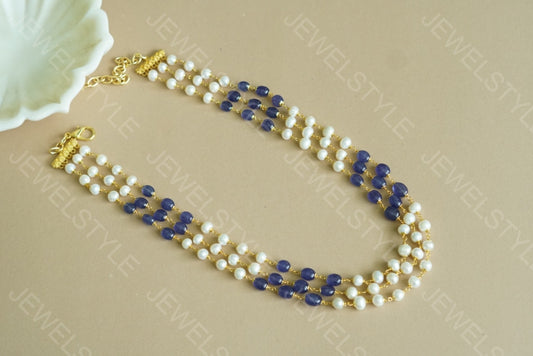 Beads Necklace (4-3757)(N) - JEWELSTYLE