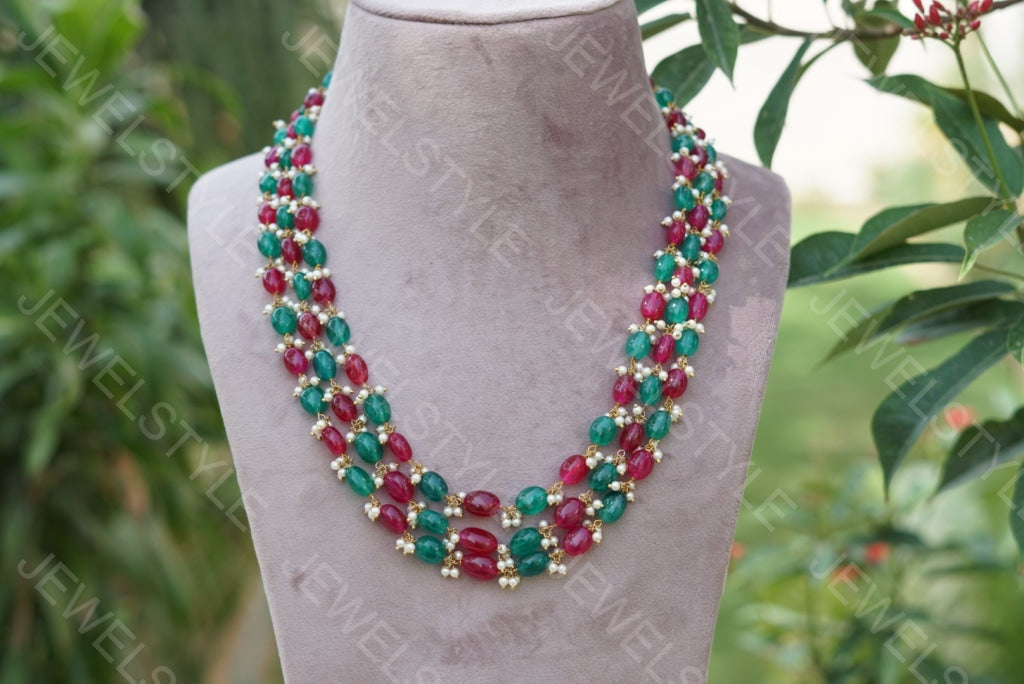 Beads Necklace (4-1408) - JEWELSTYLE