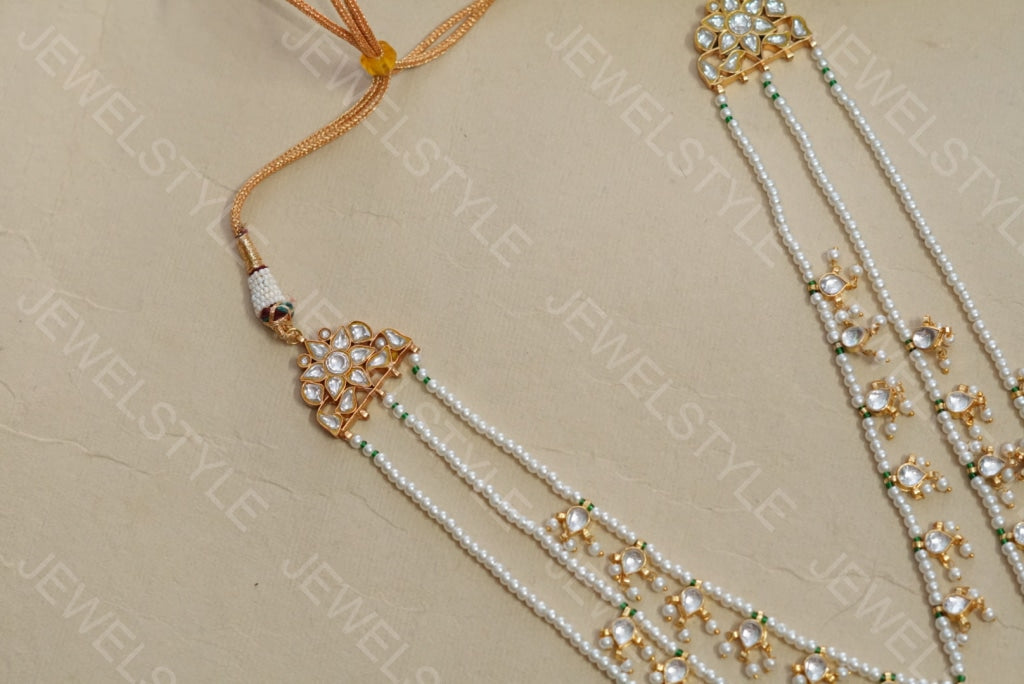 3Line Kundan Ranihaar (4-4965)(R)(preorder) - JEWELSTYLE