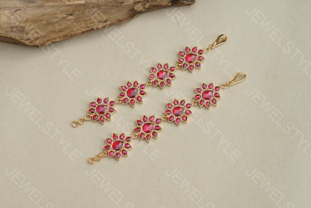 Kundan Ear Chain (9-26)(PREORDER) - JEWELSTYLE